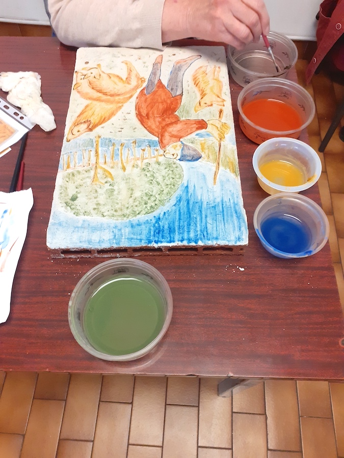Un atelier pour entrer dans l’art de la fresque