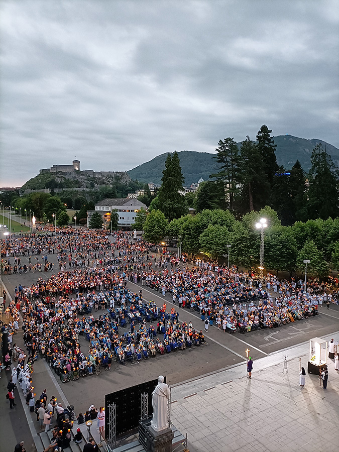 Démarrage du pèlerinage à Lourdes