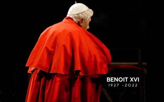 Le pape émérite Benoît XVI a rejoint le Royaume de Dieu