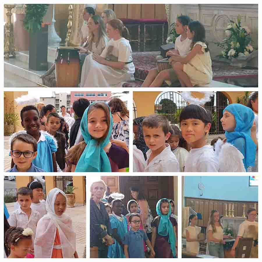 Éveil à la foi et catéchisme, spectacle des enfants à Saint-Laurent