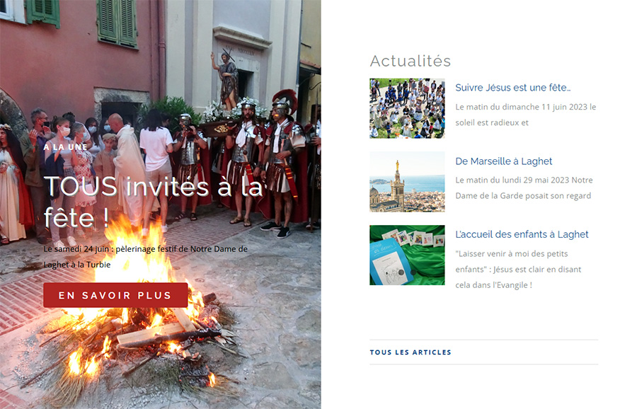 Nouveau site web pour Laghet