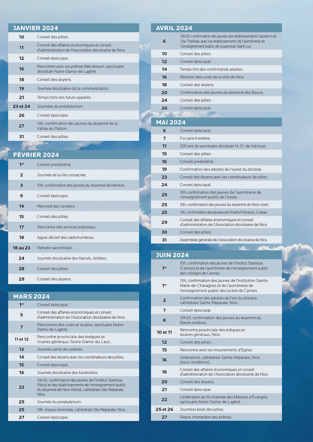 Agenda pastoral 2023-2024