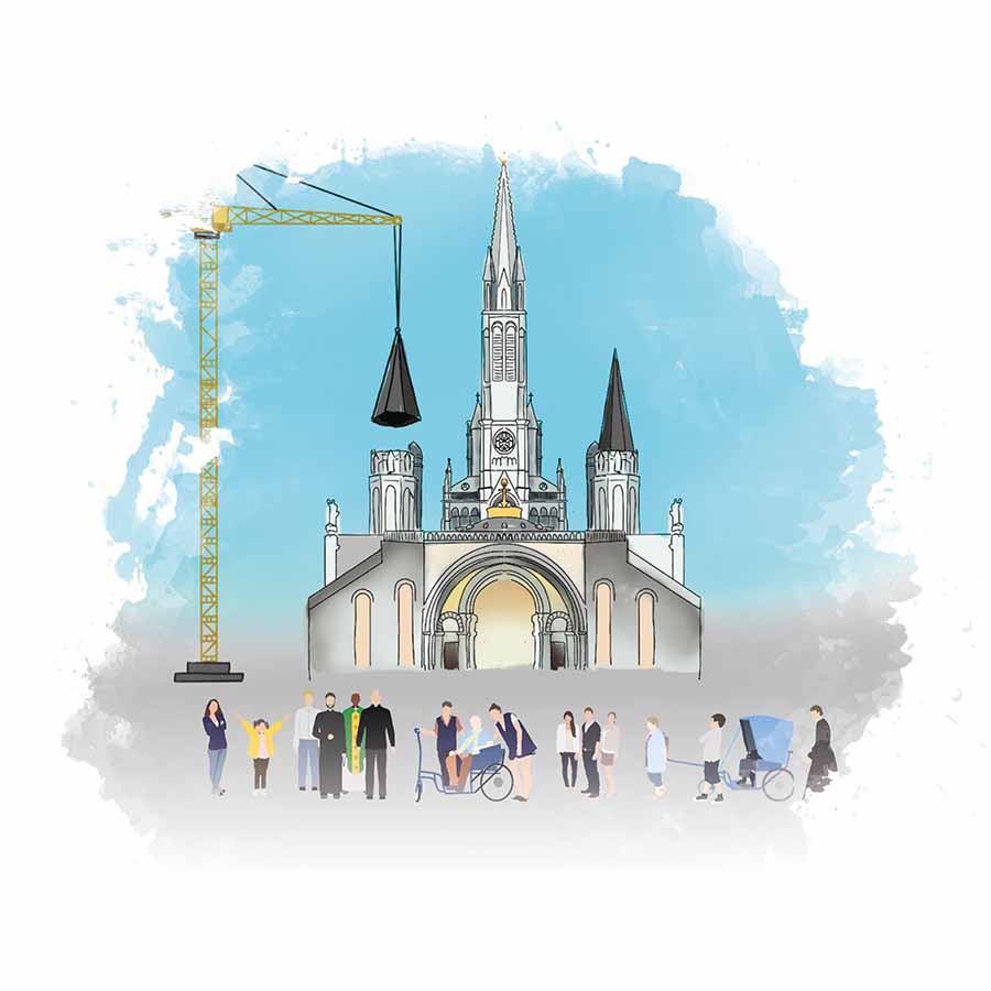 Premiers jours du pèlerinage du diocèse de Nice à Lourdes