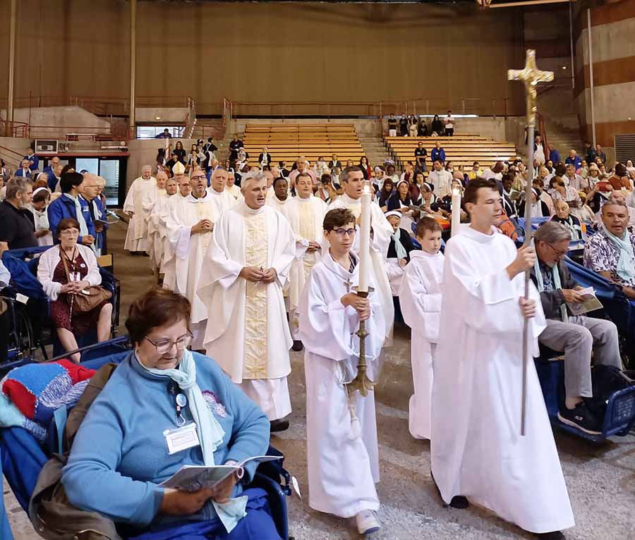 celebration lourdes pèlerinage Nice