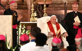 arrivée du pape JMJ 2023