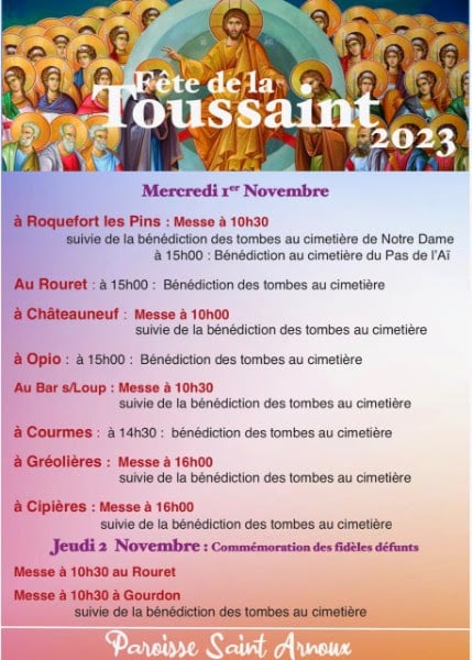 programme toussaint
