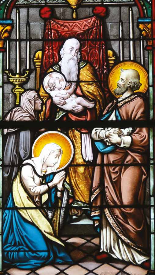 Un vitrail à découvrir à la basilique Notre-Dame à Nice