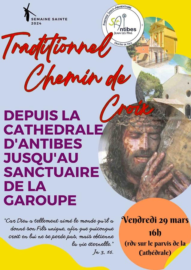 Traditionnel chemin de Croix à Antibes