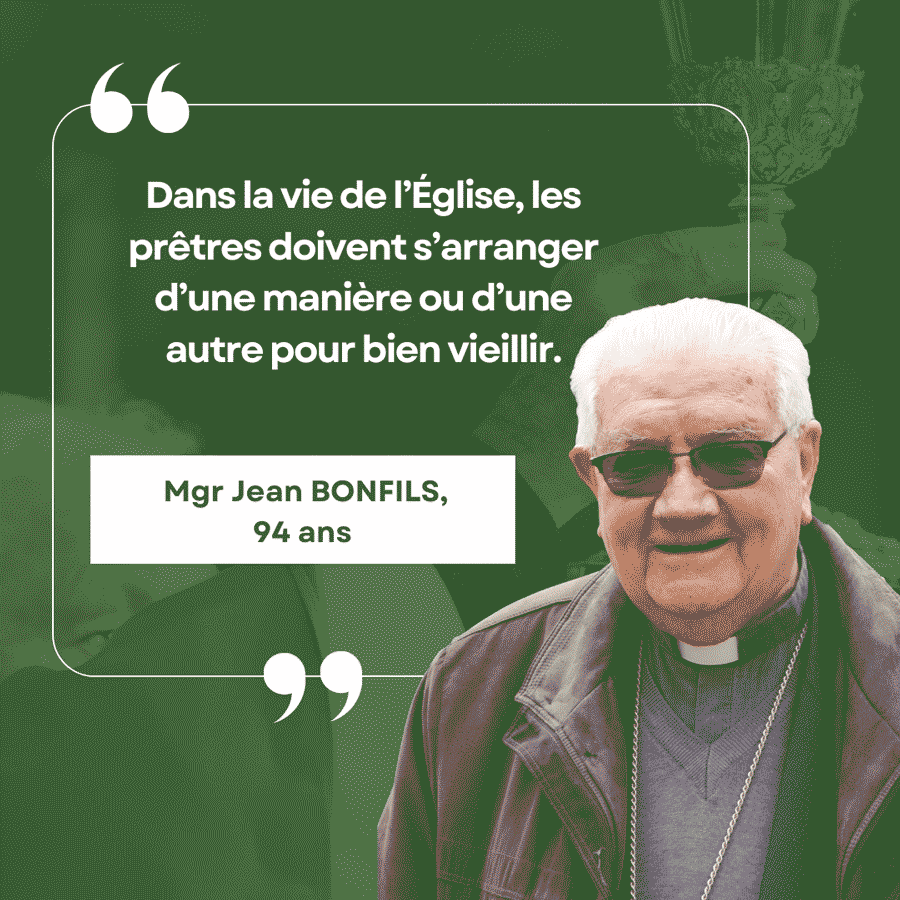 Mgr Jean Bonfils prêtres aînés