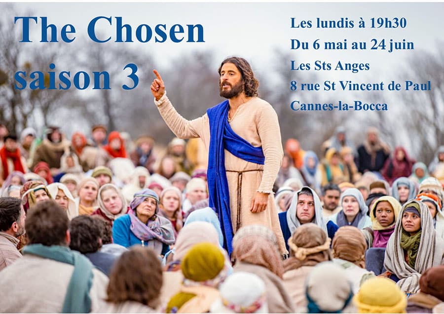 jésus qui parle à une assemblée