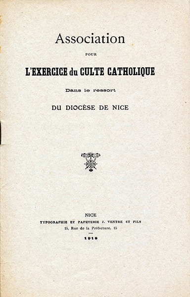 Statuts de 1918: première page