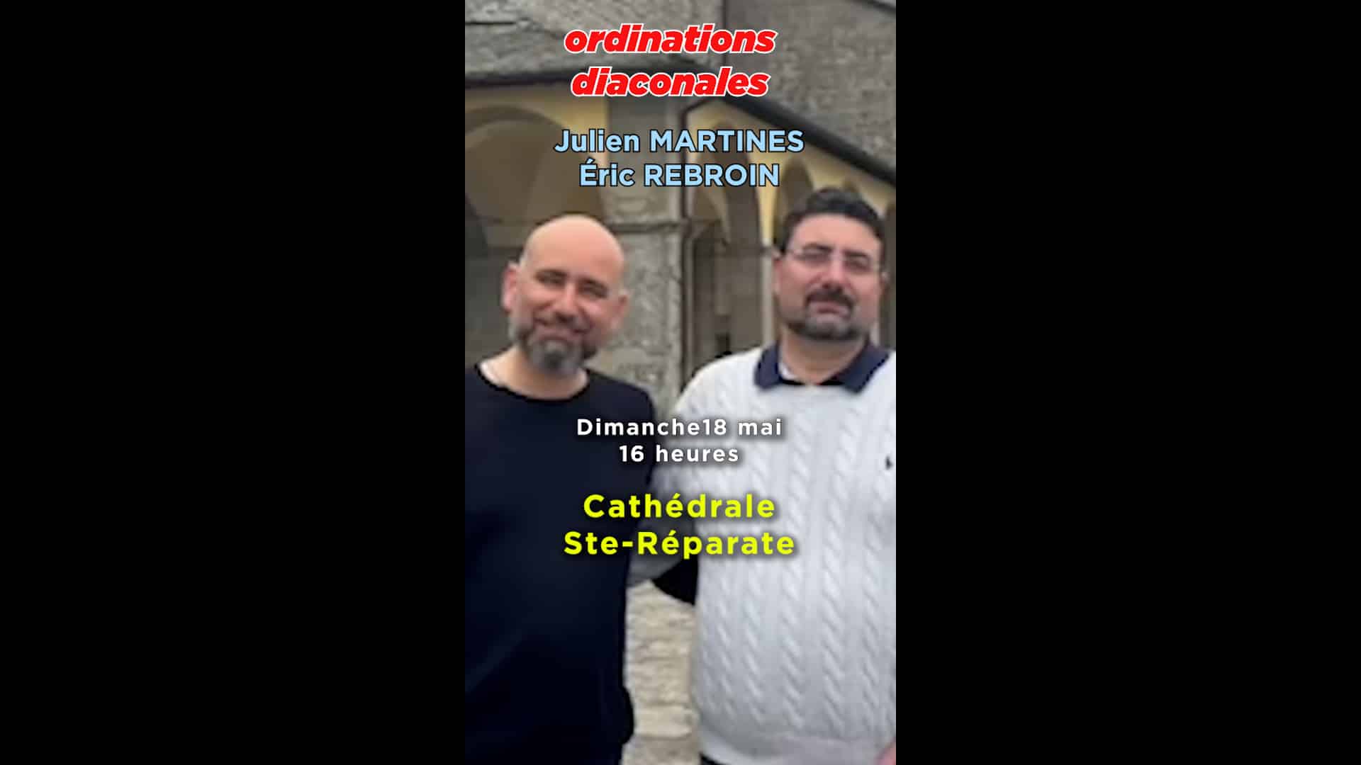 Éric et Julien : futurs diacres permanents